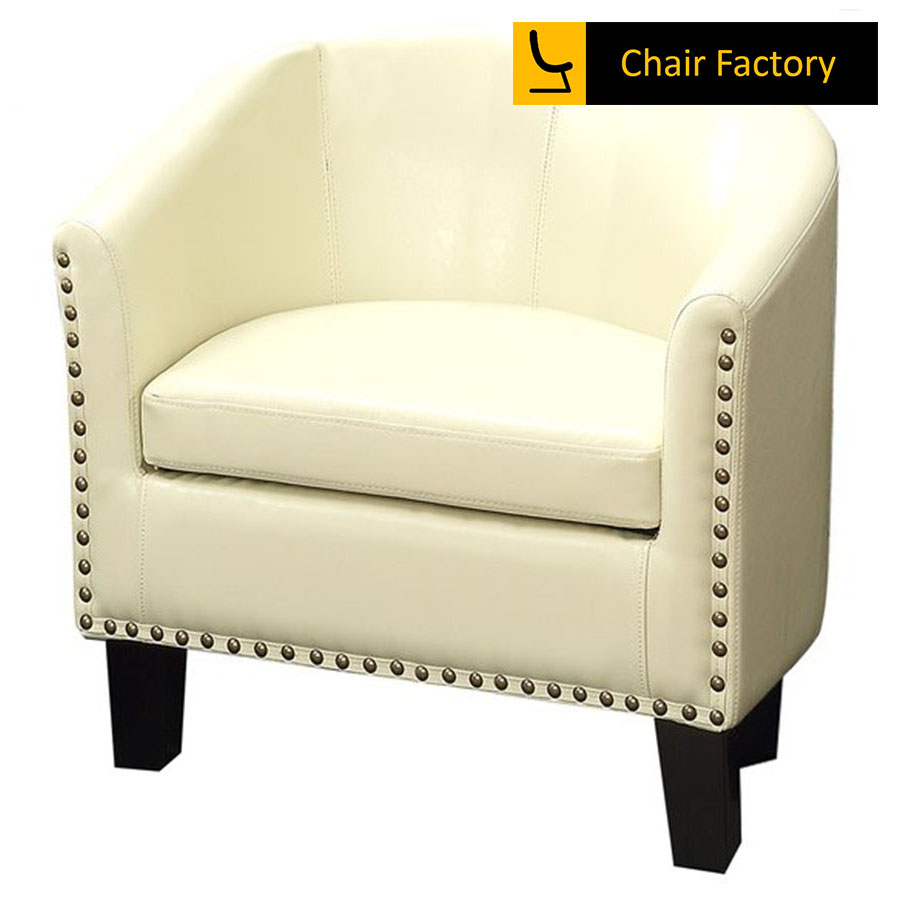 Ginger Ivory  Leatherette Accent Chair